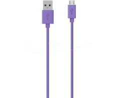 Belkin Range 2m Micro USB kabelis išmaniesiems telefonams ir planšetiniams kompiuteriams - Violetinė
