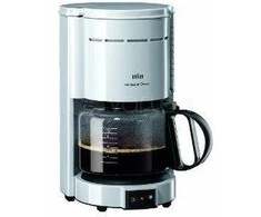 Braun lašelinis, pusiau automatinis kavos aparatas "Aromaster Classic"  KF 47/1, Baltas