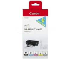 Canon PGI-9 PBK/C/M/Y/GY Originalus Žydras, Pilka, Rausvai raudona, Foto juoda, Geltona 5 vnt