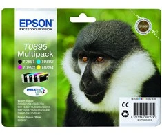 Epson kasečių rinkinys (C13T08954010), juoda, žydra, purpurinė, geltona kasetė