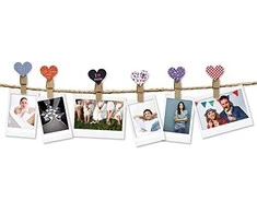 Nuotraukų rėmelis Fujifilm Instax dizaino klipai Hearts