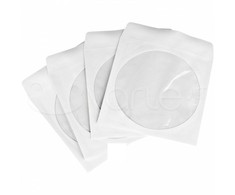 Herma CD/DVD rankovės 124x124 100 vnt baltos lipnios 1140