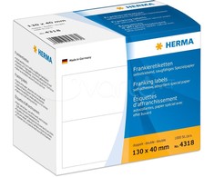 HERMA 4318 lipni etiketė Balta Stačiakampis 1000 vnt