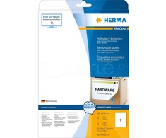 HERMA 10021 etiketė spausdinimui Balta Lipni spausdintuvo etiketė