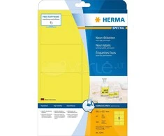 HERMA 5144 lipni etiketė Geltona Suapvalintas stačiakampis Ilgalaikis 160 vnt