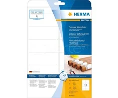 HERMA 9533 etiketė spausdinimui Balta Lipni spausdintuvo etiketė