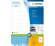 HERMA 4474 etiketė spausdinimui Balta Lipni spausdintuvo etiketė
