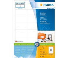 HERMA 4670 lipni etiketė Balta Stačiakampis Ilgalaikis 2400 vnt