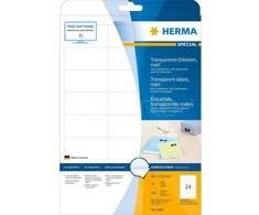 HERMA 4681 etiketė spausdinimui Permatomas Lipni spausdintuvo etiketė