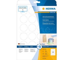 HERMA 4236 lipni etiketė Permatomas Apskritimas Ilgalaikis 600 vnt