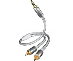 Verschiedene In Akustik Kabelis 2xRCA - 3.5mm stereo kištukai 1.5m Au jungtys, inakustik PREMIUM