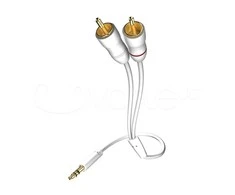In Akustik Kabelis 2xRCA - 3.5mm stereo kištukai 0.5m Au jungtys, inakustik STAR