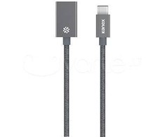 Kanex USB-C į USB3.0 adapteris – DuraBraid™ – Kosminė pilka – 8,25 colio / 21 cm