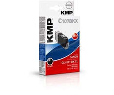Legrand Tusz KMP Patrone Canon CLI-571 BK XL comp. ph.juodas pigm. C107BKX - 1568,0001