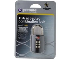Pacsafe Prosafe 1000 TSA kombinuotas užraktas juodas