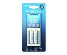 Eneloop Basic įkroviklis K-KJ50MCC20E + 2 AA baterijos (1900 mAh) Panasonic K-KJ50MCC20E Ni-MH, Rinkinyje 2 x AA įkraunamos baterijos (1900 mAh)