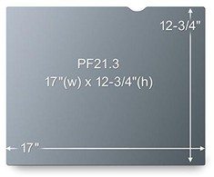 3M PF213 privatumo filtras juodas, skirtas 54,1 cm 21,3 4:3