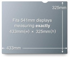 3M PF213 privatumo filtras juodas, skirtas 54,1 cm 21,3 4:3
