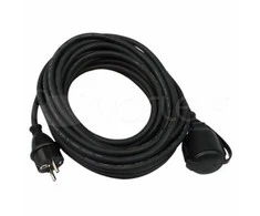 REV plėtinys IP44 25m juodas