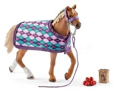 Schleich Horse Club 42360 Anglų Thoroghbred su antklode