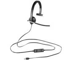 Logitech H650e Laisvų rankų įranga Su lankeliu Juoda, Pilka
