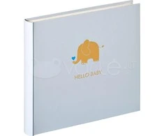 Walther Baby Animal mėlyna 25x28 50 balti puslapiai / Elefant UK148L