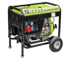 Dyzelinis generatorius Zipper ZI-STE6700DH | 6.5 kW, 1 x 230 V, 1 x 400 V