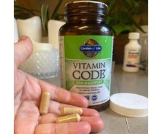 Garden of life Vitamin Code RAW B-COMPLEX - B grupės vitaminai visaverčiai su probiotikais, antioksidantais ir fermentais. Biokatyvus kompleksas,120 vegankapsulių