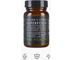KIKI Health Superfood NATURE'S LIVING - Supermaistas visaverčiai mitybai - mineralai, vitaminai ir antioksidantai, 20 gr. milteliai