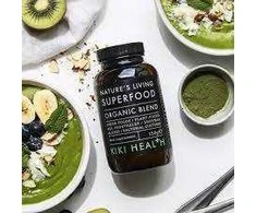 KIKI Health Superfood NATURE'S LIVING - Supermaistas visaverčiai mitybai - mineralai, vitaminai ir antioksidantai, 20 gr. milteliai