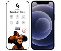 Connect Apple iPhone 12/12 Pro 3D Corning Gorilla Glass 5X stong Juodas
