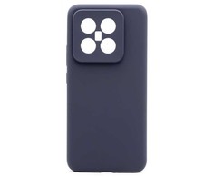 Connect Xiaomi 14 Premium Quality Magnetic Soft Touch Silikoninis dėklas Midnight Mėlyna