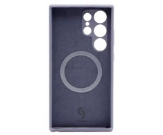 Connect Samsung Galaxy S24 Ultra Premium Quality Magnetic Soft Touch Silikoninis dėklas Midnight Mėlyna