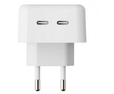 iLike CH1 35W Dual Port USB-C Fast Charger for all Apple devices (Analog A2676 MNWP3ZM/A) Baltas