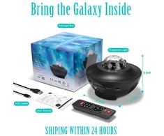 iLike LED zvaigžņu projektors ar 21 gaismas efektu, juodas