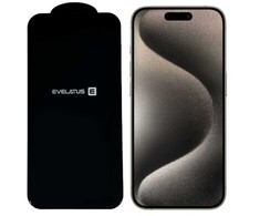 Evelatus Apple iPhone 15 Pro Max Corning Gorilla Glass Anti-Static 3D Full Cover 5X Strong