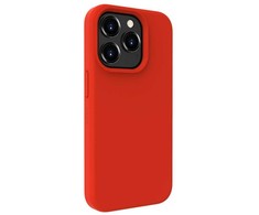 Evelatus Apple iPhone 15 Pro Premium Magsafe Soft Touch Silikoninis dėklas Raudona