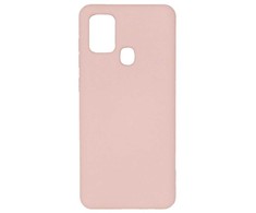 Evelatus Samsung Galaxy A21s Nano Silikoninis dėklas Soft Touch TPU rusvai gelsvas