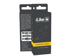 iLike ICT01 Izturīgs TPE USB uz USB-C (Type-C) Universāls Ātrs 3.1A Uzlādes kabelis 1m Balts