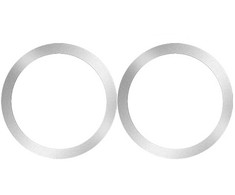 iLike MG2 līmējamas metāla plāksnes ar 3M 2in1 komplekts - 2x Magsafe gredzena 55*45mm smartfona makiem