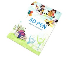 iLike S6 Zīmējumu grāmata priekš 3D drukas pildspalvas figūru veidošanai un apmācībām 40 figūras
