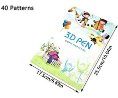 iLike S6 Zīmējumu grāmata priekš 3D drukas pildspalvas figūru veidošanai un apmācībām 40 figūras