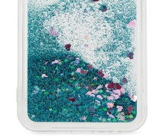 iLike Tylny pokrowiec Samsung Galaxy A35 Silikoninis dėklas Vanduo Glitter Mėlyna ILISAMA35WGB