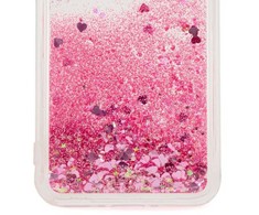 iLike Dėklas na telefon Tylny pokrowiec Samsung Galaxy A55 Silikoninis dėklas Vanduo Glitter Rožinė ILISAMA55WGP