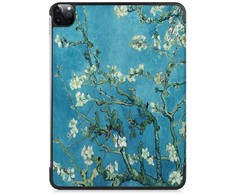 iLike Tri-Fold Plāns Eko-Ādas Statīva Maks Lenovo Tab M8 8'' 4th Gen TB-300 (2023) Sakura