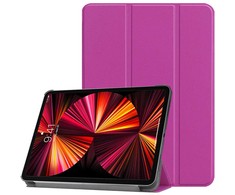 iLike Tri-Fold Plāns Eko-Ādas Statīva Maks Lenovo IdeaTab M9 9'' TB310 (2023) Violets