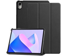 iLike Tri-Fold Plāns Eko-Ādas Statīva Maks Galaxy Tab S9 Ultra 14.6'' X910 / X916B / X918N (2023) Melns