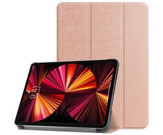 Dėklas na tablet iLike Książkowe Redmi Pad SE 11 Tri-Fold Eco-Leather Stand Case Rose Gold (ILK-TRC-X2-RG)