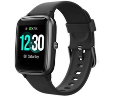Išmanusis laikrodis iWear G5 Alumīnija Sporta BT Zvana Viedais pulkstenis ar Sirds ritma &amp; Asins skābekļa mērītāju + extra aproce Melna