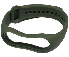 iLike iWear universalus silikoninis dirželis išmaniųjų apyrankių modeliams – SM6 SM7 SM8 (18x250mm) Haki Žalias